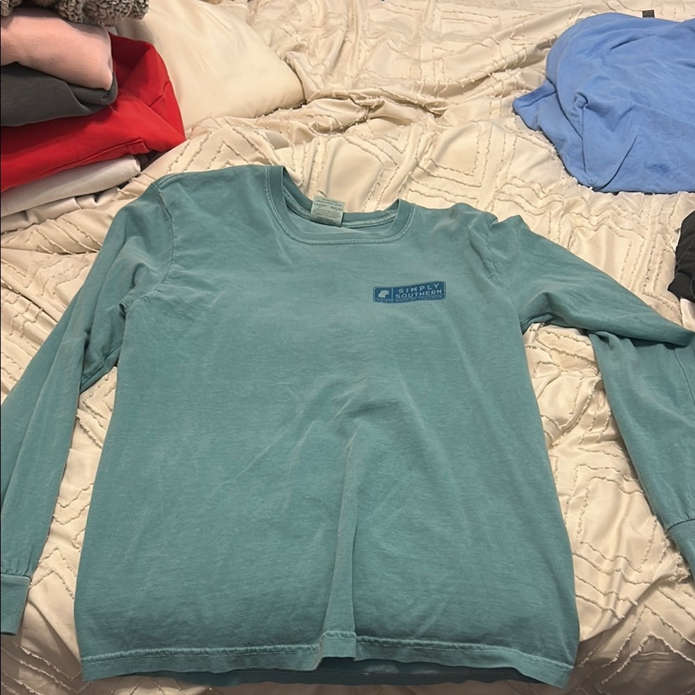 Simply Southern Blue Long Sleeve Tee